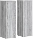 vidaXL Pflanzenst&auml;nder 2 Stk Grau Sonoma 33x33x100 cm Holzwerkstoff 3307887