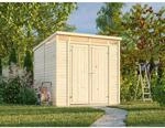 Palmako Holz-Gartenhaus Elias Pultdach Unbehandelt 221 cm x 228 cm 4,9 m&sup2;