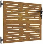 vidaXL Gartentor 85x100 cm Cortenstahl Quadratisches Design 153245