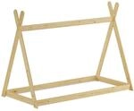 Erst-Holz Kinderbett Spielbett Tipi Bett 90 x 200 cm Kiefer Massiv Modell 27 ohne
