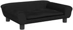 vidaXL Kindersofa Schwarz 70x45x26 cm Samt 3196404