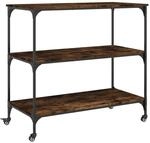 vidaXL K&uuml;chenwagen R&auml;uchereiche 102x50x95 cm Holzwerkstoff 842323