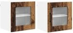 vidaXL K&uuml;chenwandschrank 2 Stk Altholz 40 x 31 x 40 cm Holzwerkstoff 885202