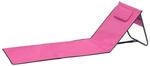 Lex Strandliege Strandmatte Sonnenmatte Badematte Liege Faltbar mit Tasche Pink