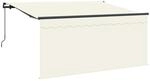 vidaXL Einziehbare Markise Creme 300 x 200 cm Polyester und Aluminium 3329496