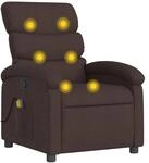 vidaXL Massagesessel Dunkelbraun Stoff Modell 1