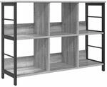 vidaXL B&uuml;cherregal Graues Sonoma 102 x 32 x 72,5 cm Holzwerkstoff 884015