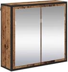vidaXL Badezimmer-Spiegelschrank Altholz 65 x 20 x 60 cm Holzwerkstoff 883608