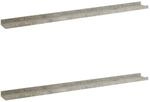 vidaXL Wandregale 2 Stk Betongrau 100x9x3 cm 326702