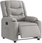 vidaXL Relaxsessel Elektrisch Wolkengrau Stoff 3310253