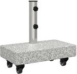 vidaXL Sonnenschirmst&auml;nder Grau 45 x 25 x 45 cm Granit 42006585