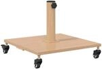 vidaXL Sonnenschirmst&auml;nder Helles Holz 45 x 45 x 31,5 cm 42010366