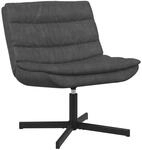 vidaXL Drehstuhl Schwarz 63 x 75 x 76 cm Antikes PU 42007348