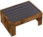 vidaXL Couchtisch mit Infinity-LED R&auml;uchereiche 70x50x30 cm 847613
