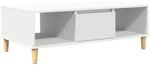 vidaXL Couchtisch Wei&szlig; 102 x 55 x 35 cm 876189