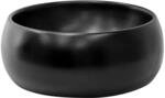 ML-Design Waschbecken aus Keramik in Schwarz Matt 400x155 mm mit Ablaufgarnitur