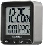 Kienzle Wecker Digital Quadratisch Silber-Schwarz