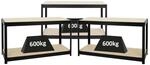 PROREGAL Mega Deal 3x H&ouml;henverstellbare Werkbank Dino HxBxT 90 x 160 x 60 cm