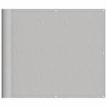 vidaXL Balkon-Sichtschutz Hellgrau 90x500 cm 100 % Polyester Oxford 4000009