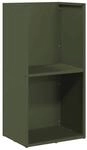 vidaXL Brennholzregal Olivgr&uuml;n 40x30x80 cm Kaltgewalzter Stahl 864190