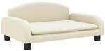 vidaXL Kindersofa Creme 70x45x30 cm Kunstleder 3196364