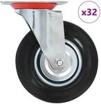 vidaXL 32 Stk Lenkrollen 125 mm 277975