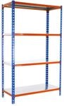 PROREGAL Schwerlastregal Mid Metal Shark HxBxT 150 x 90 x 40 cm Fachlast 180 kg