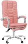 vidaXL B&uuml;rostuhl mit Liegefunktion Rosa Kunstleder 349721