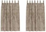 vidaXL Vorh&auml;nge 2 Stk Champagner 175 x 140 cm Samt 4107744