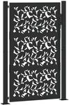 vidaXL Gartentor Schwarz 105 x 155 cm Stahlblatt-Design 4100961