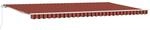 vidaXL Einziehbare Markise Orange und Braun 600 x 300 cm 3081615