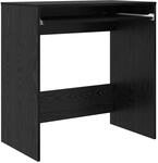 vidaXL Tisch Schwarz Eichen-Optik 77,5 x 43 x 79 cm Holzwerkstoff 869515