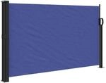 Furnicato Seitenmarkise Ausziehbar Blau 120 X 600 Cm