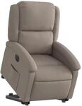 vidaXL Relaxsessel mit Aufstehhilfe Elektrisch Taupe Stoff Modell 2