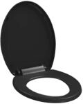 vidaXL Toilettensitz mit Absenkautomatik und Quick-Release Schwarz 145016
