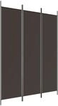 vidaXL 3 Tlg Paravent Braun 150x200 cm Stoff 350179