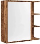 vidaXL Spiegelschrank Altholz-Optik 62,5x20,5x64 cm Holzwerkstoff 856177