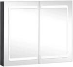 vidaXL LED-Spiegelschrank f&uuml;rs Bad 80x12,2x68 cm 325545