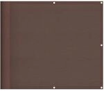 vidaXL Balkon-Sichtschutz Braun 90x800 cm 100 % Polyester-Oxford 4000390