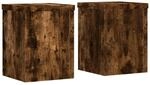 vidaXL Pflanzenst&auml;nder 2 Stk R&auml;uchereiche 15x15x20 cm Holzwerkstoff 852892