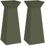 vidaXL S&auml;ulen Pflanzer 2 Stk Oliv 40 x 40 x 100 cm 873859