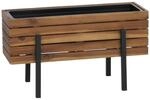 MCW Pflanzkasten P88 Akazie Holz 35x62x26cm Braun