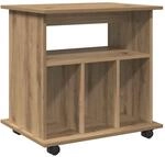 vidaXL Rollcontainer Artisan-Eiche 60x45x60 cm Holzwerkstoff 856663