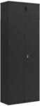 vidaXL Aktenschrank Schwarz 90x40x240 cm Stahl 3188327