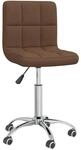 vidaXL B&uuml;rostuhl Drehbar Braun Stoff 334316