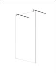 Glaszentrum Hagen 88x200cm Freistehende Dusche 2x Rundhalter