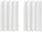 vidaXL Verdunkelungs-Vorh&auml;nge mit Ringen Reinwei&szlig; Polyester 4107384