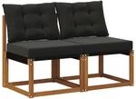 vidaXL 2 St&uuml;ck Outdoor Mittelsofa 900607