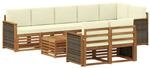 vidaXL Sofagarnituren Massivholz Akazie 3384526