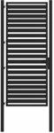 vidaXL Gartentor Abschlie&szlig;bar Schwarz 100x200 cm Aluminium 42004150